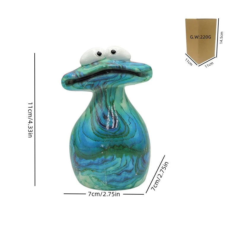 Multi Functional Decoration of Home Decoration Collectibles Statues, Big Mouthed Frog Statueschristmas and Halloween Decorations